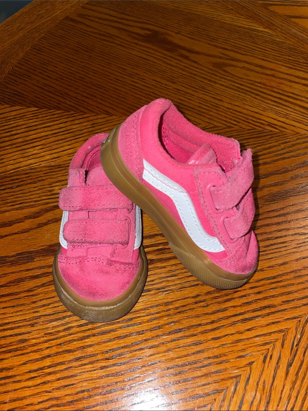 Vans Old Skool V Pink Toddler Size 4